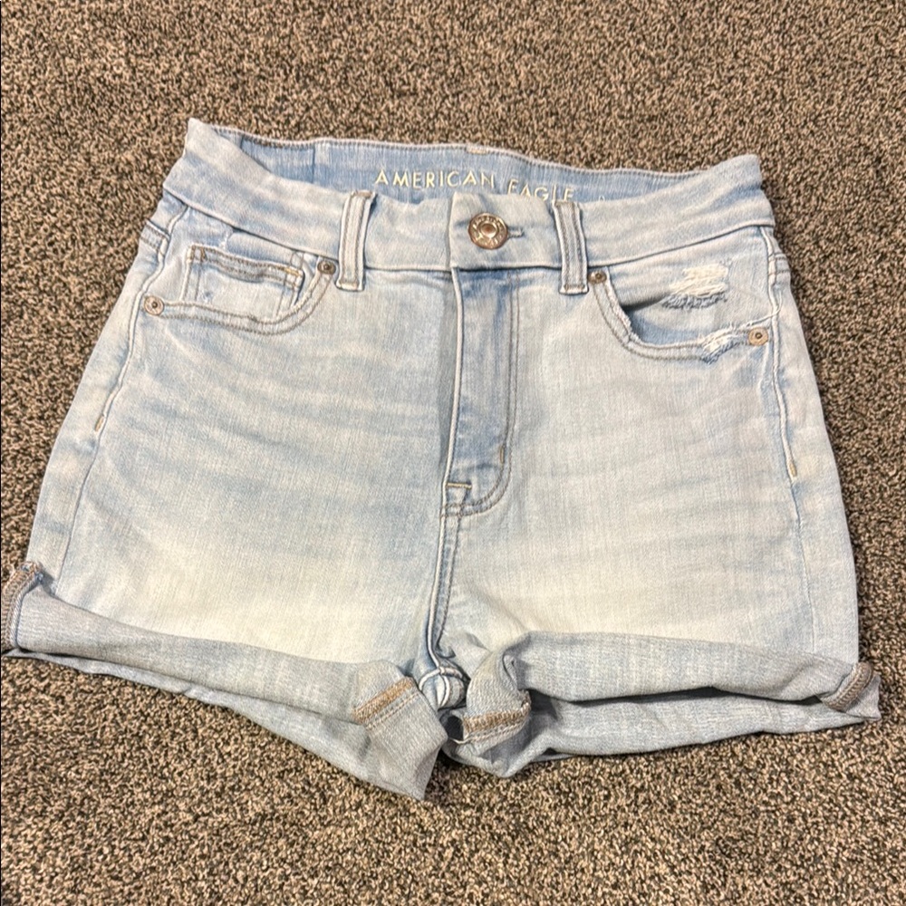 American Eagle Outfitters Light Blue Denim Shorts